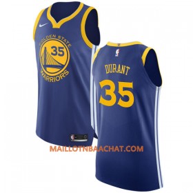 Maillot NBA Golden State Warriors Kevin Durant 35 Nike 2017-18 Bleu Swingman - Homme